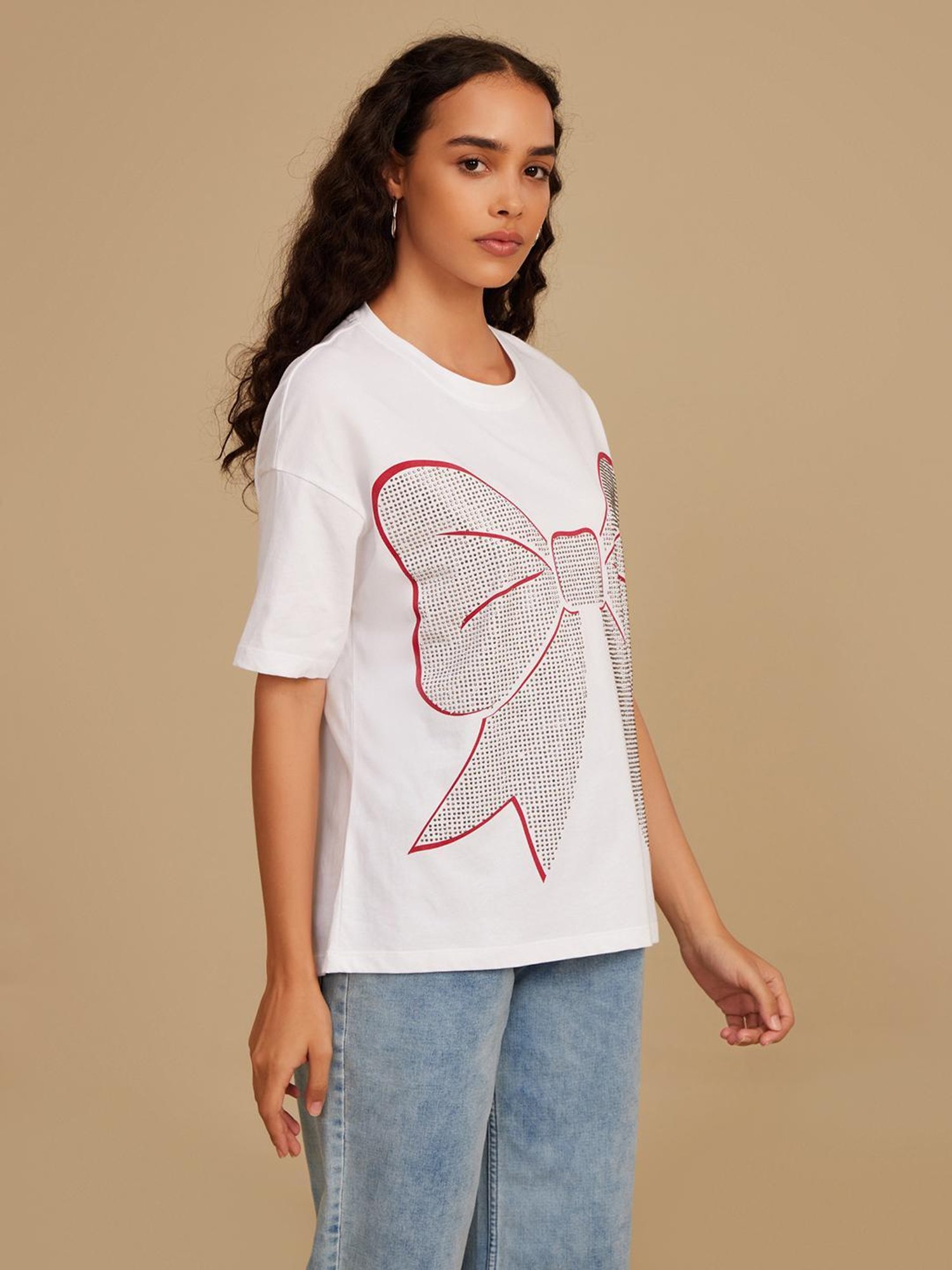 Disney Minnie Bow Heat Stud T-Shirt