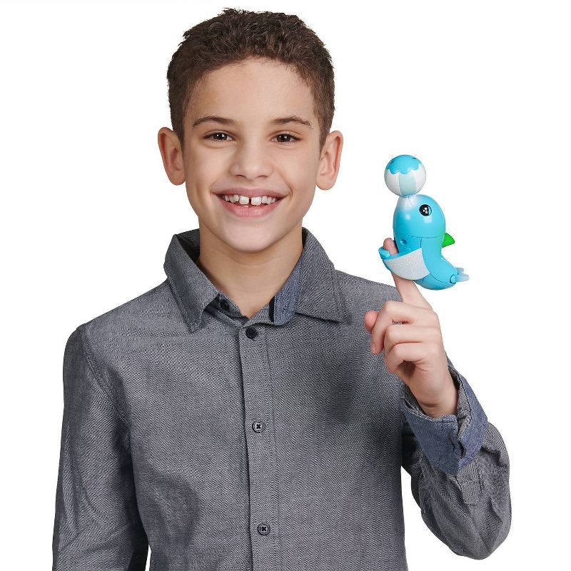Fingerlings Baby Light-up Dolphin - Blues (Blue) - Interactive Toy