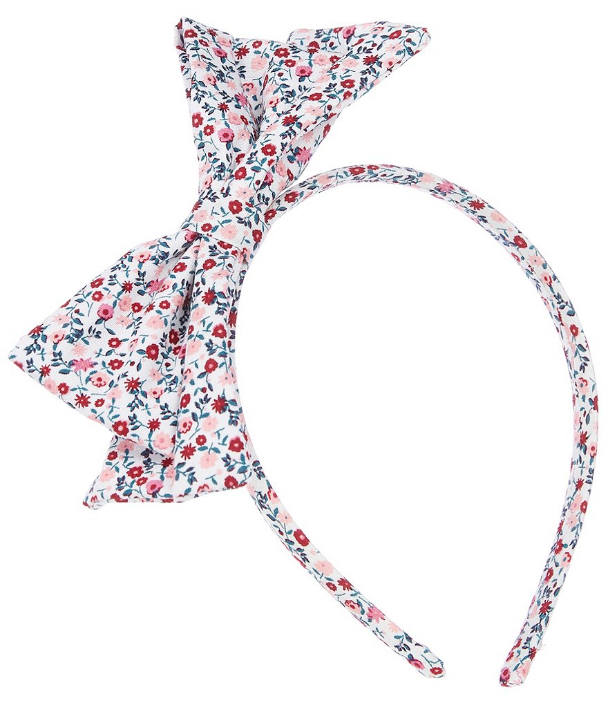 Edgehill Collection Girls Floral Bow Headband