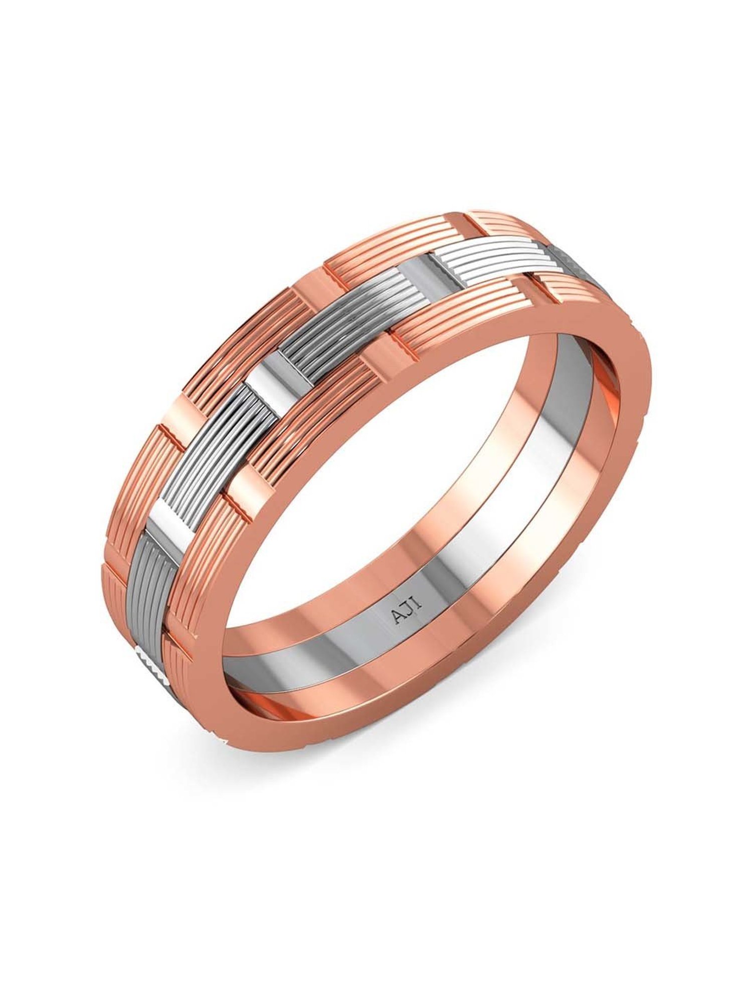 Malabar Gold and Diamonds 950 Platinum & 0.02 ct Diamond Ring