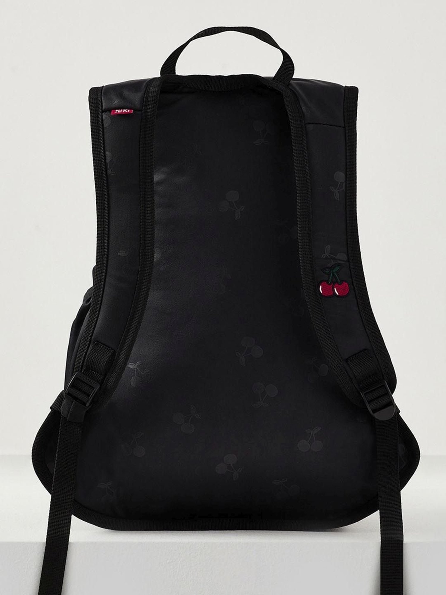 Wiki Back to School Black Polyester Printed Backpack - 22 Ltrs