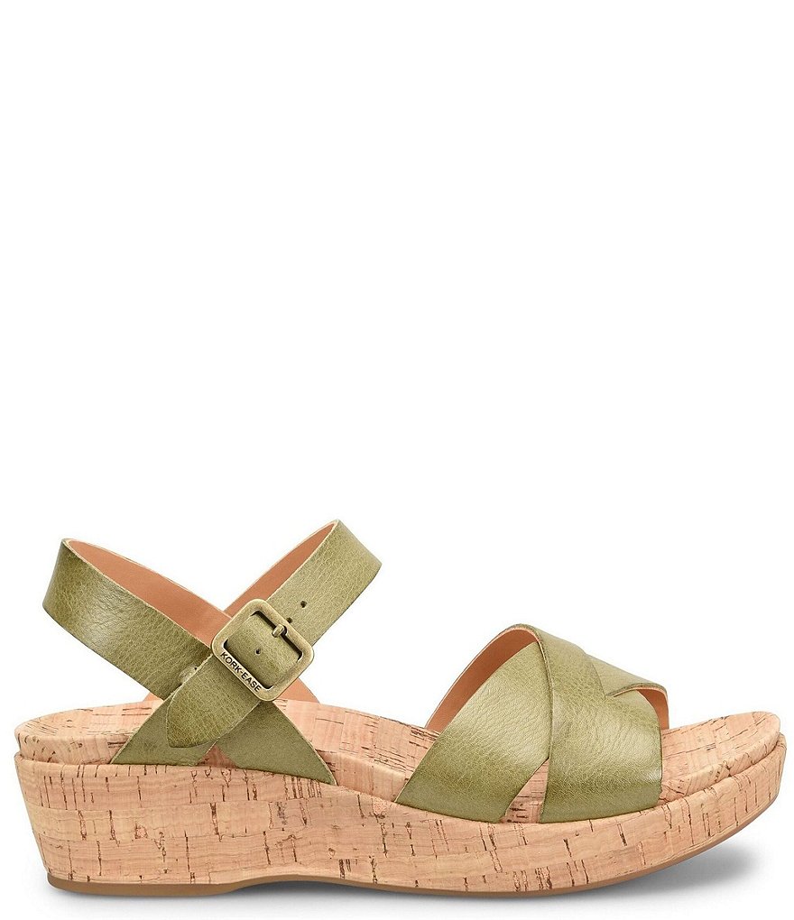 Kork-Ease Myrna 2.0 Leather Cork Platform Wedge Sandals