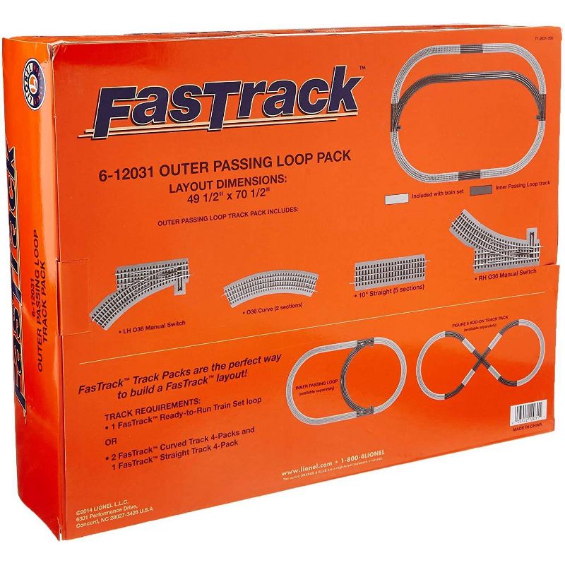 Lionel FasTrack Outer Passing Loop Expansion Pack