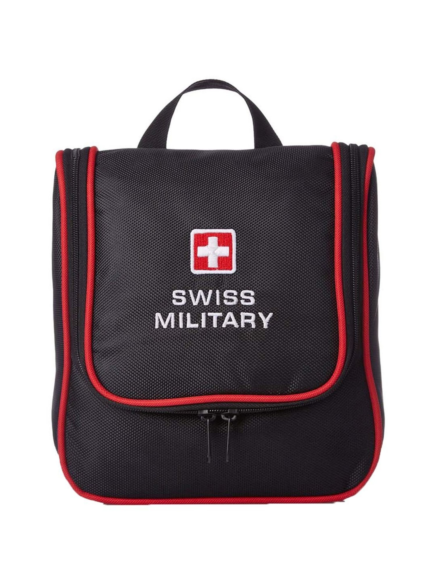 Swiss Military Black Casual Polyester Shaving Kit