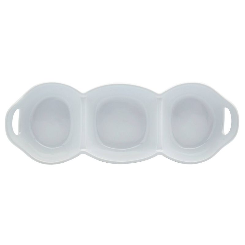 2pk Stoneware Condiment Serving Trays with Handles - Tabletops Gallery