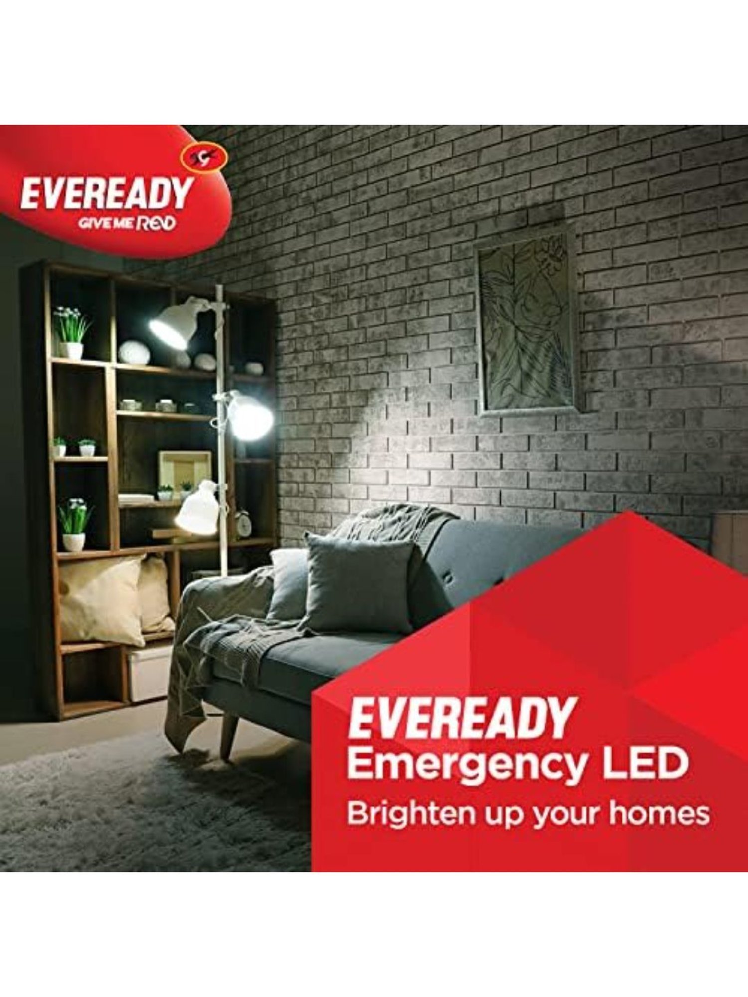 Eveready B22D 9W Emergency LED Bulb - Pack of 2 (White)