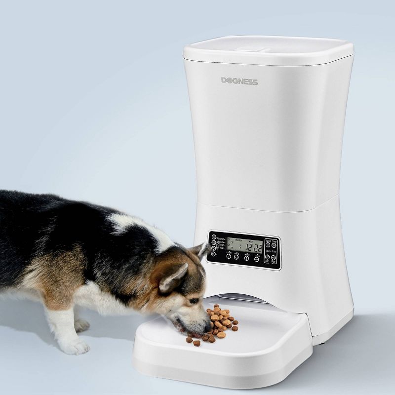 Dogness Automated Pet Feeder - White
