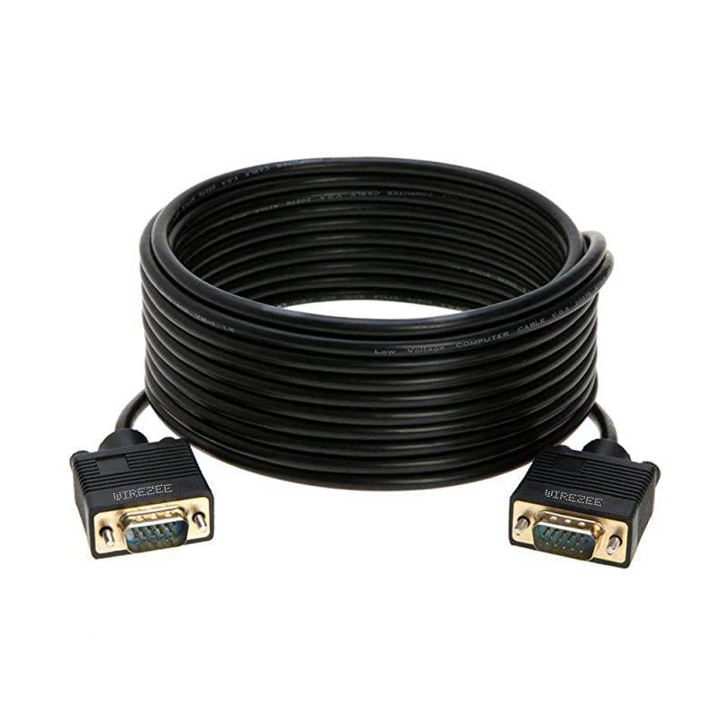 Cable SSuper Video Cord Male 15 PIN Wire Monitor 3ft, 6ft,10ft, 15ft, 25ft, 30ft, 50ft, 100ft (25FT)