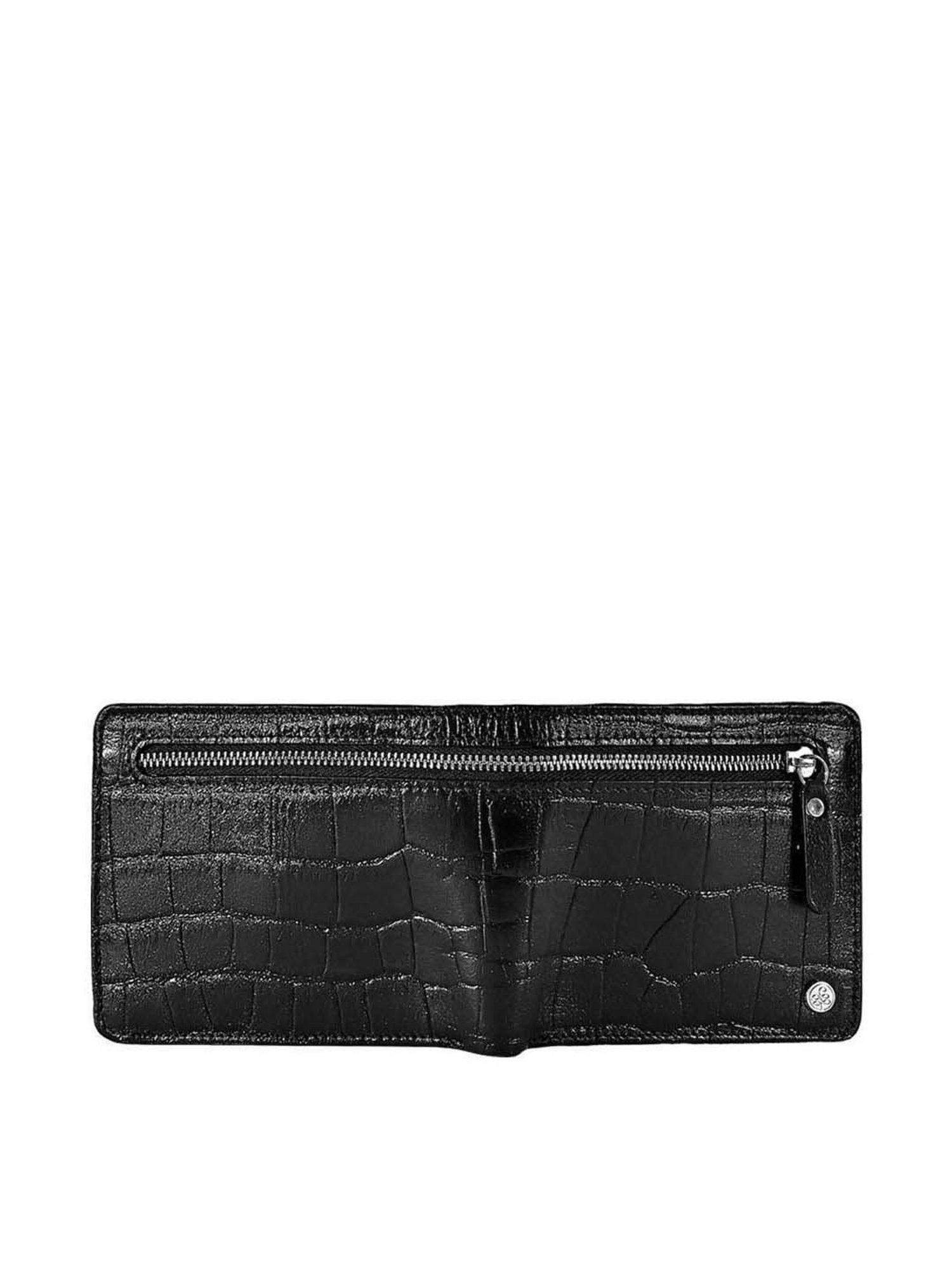 Eske Oisin Black Casual Leather Bi-Fold Wallet for Men