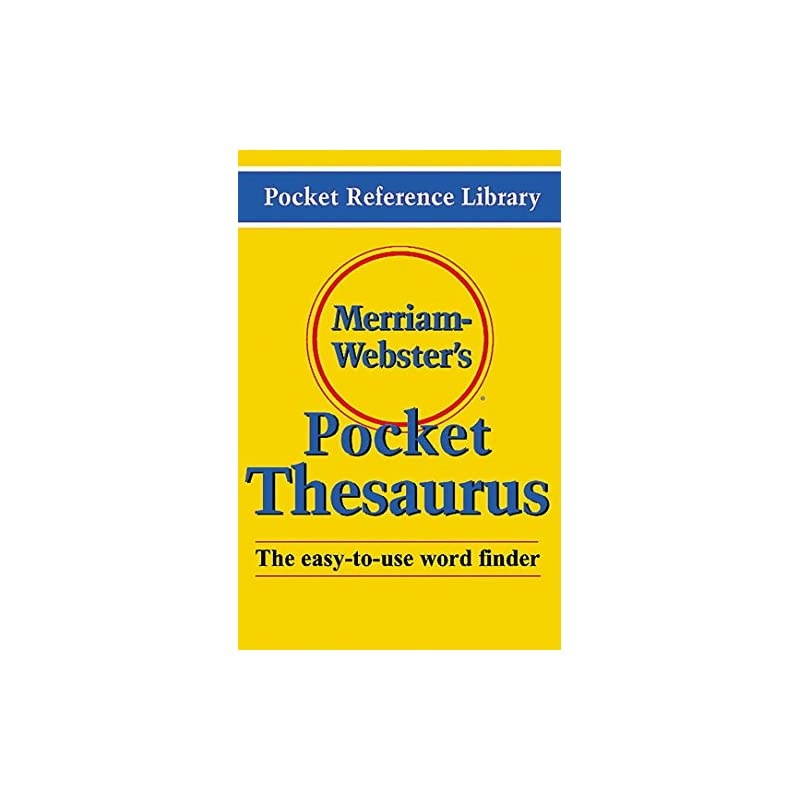 Webster Inc MW524X Websters Pocket Thesaurus