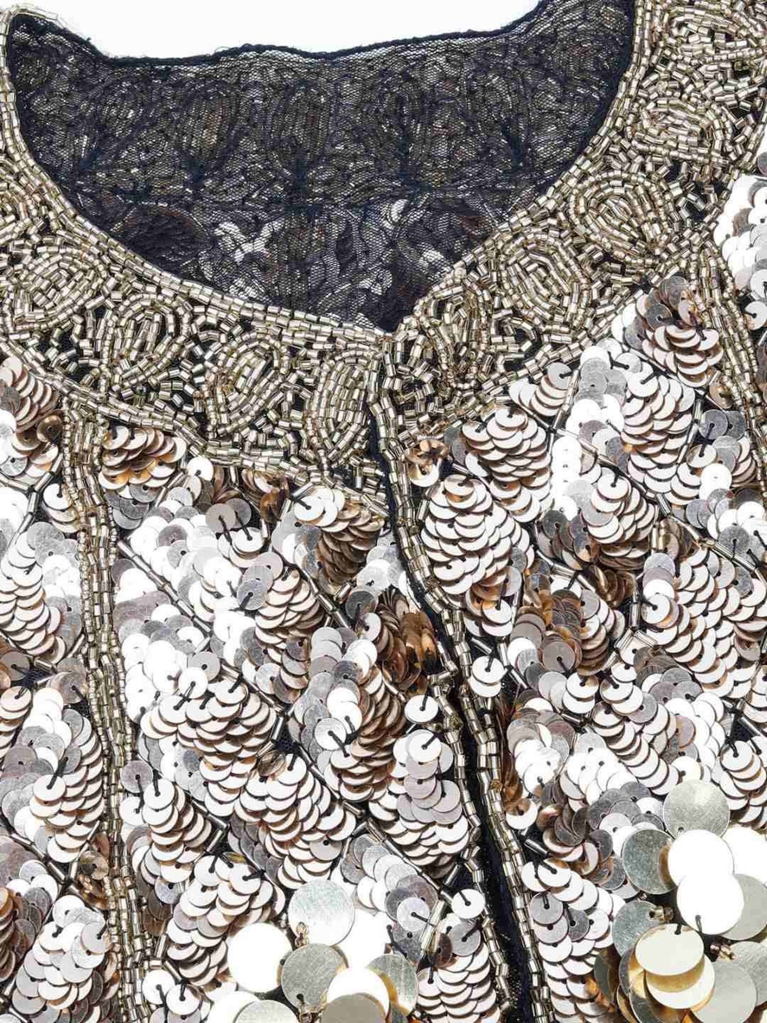 Odette Golden Embellished Fancy Cape