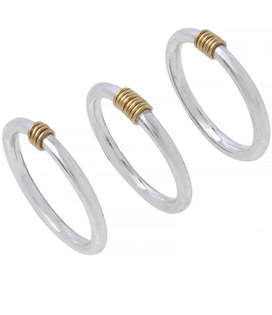 Robert Lee Morris Soho Wire Wrap Rings Pendant Necklace