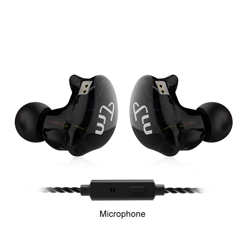 TRN V10 2DD With 2BA Hybrid In Ear Earphone with Mic Wired 3.5mm Earphone HIFI DJ Monitor Running Sport Earphone Earplug Headset With 2PIN