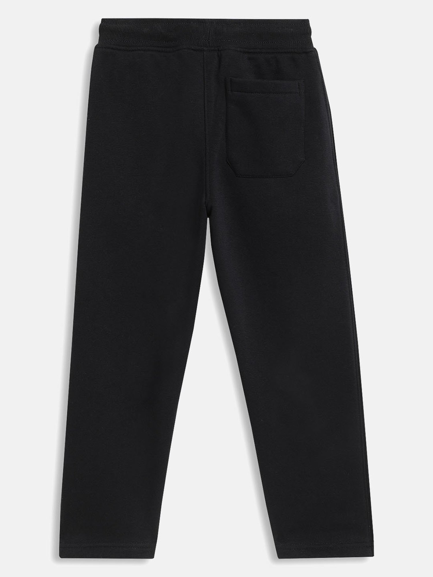 Octave Boys Black Printed Trackpants