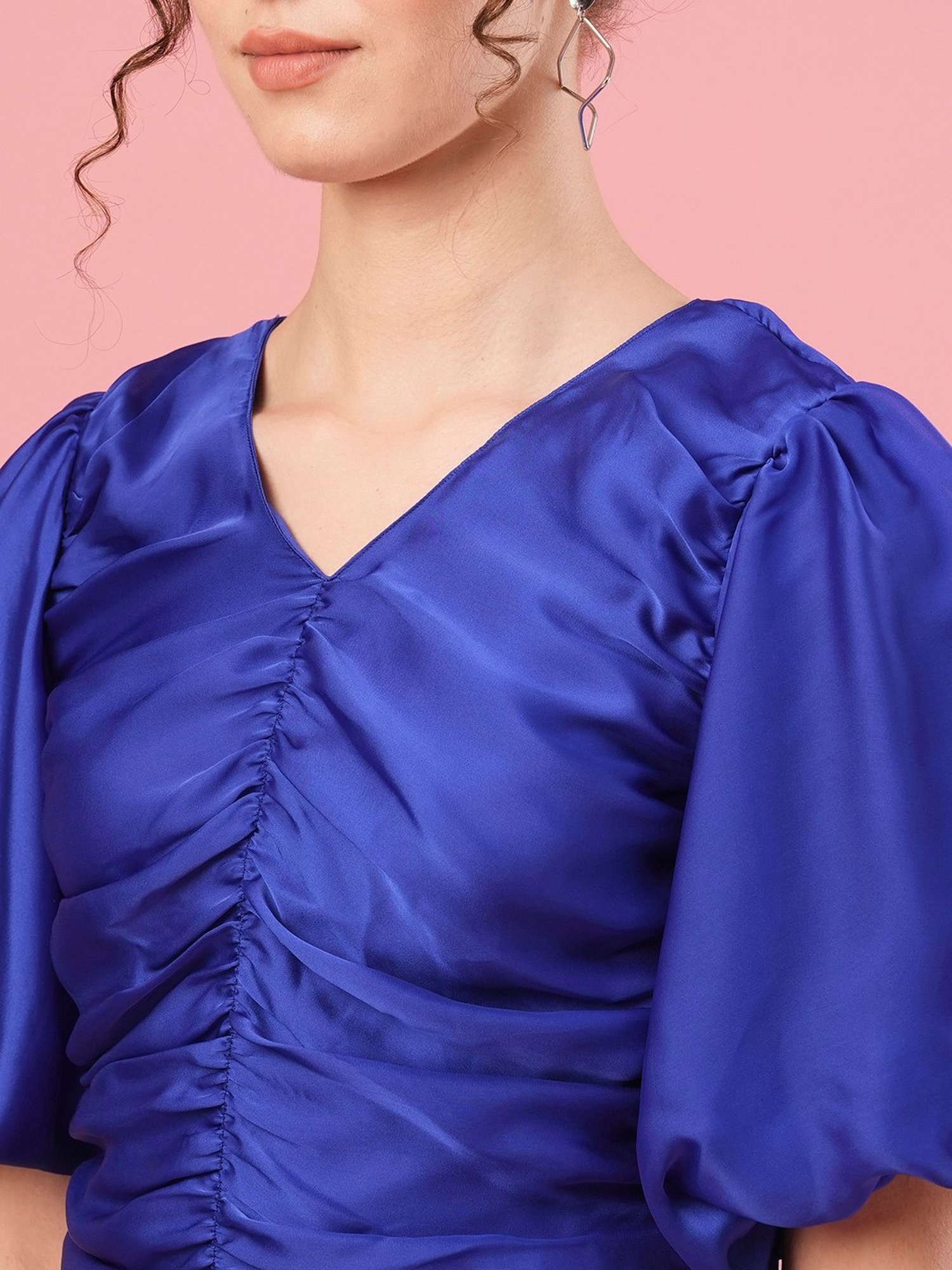 Globus Blue Regular Fit Top