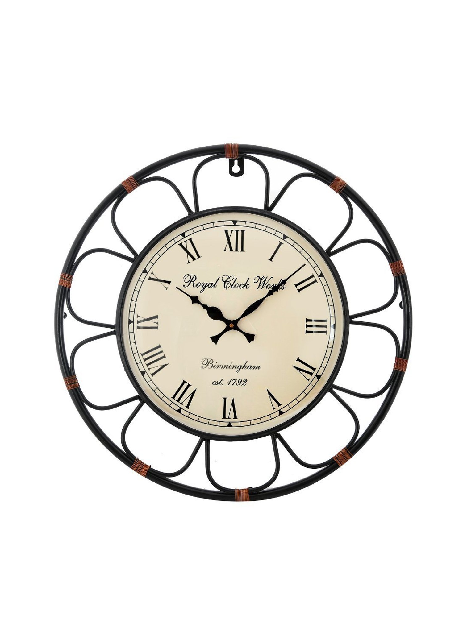 SEIKO classic black plastic wall clock with sweep movement