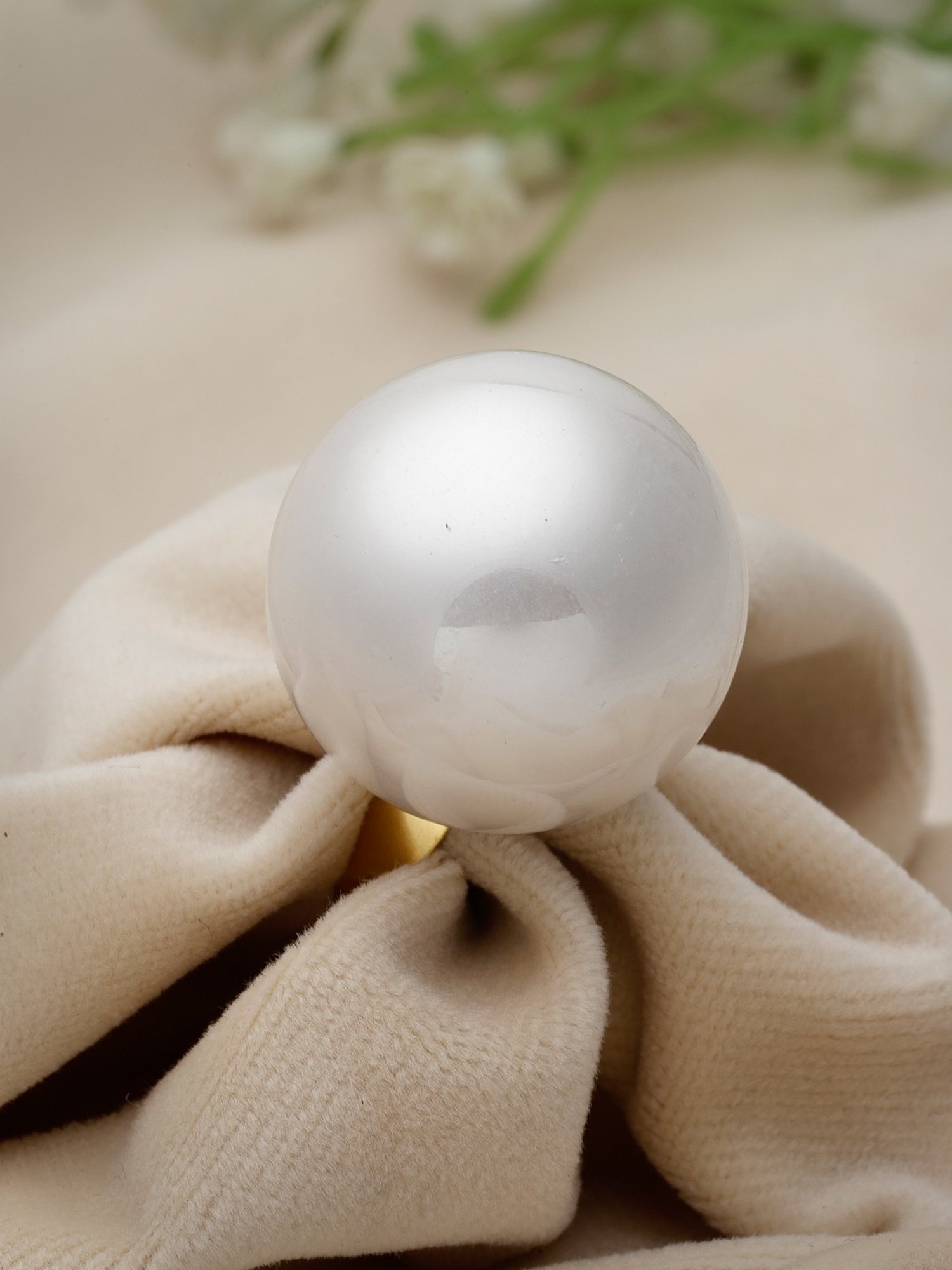 Accessorize London Women's Jewel Embellished Rings Set Of Three White