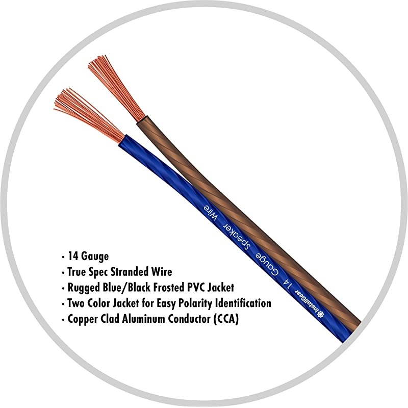 14 Gauge AWG 100ft Speaker Wire True Spec and Soft Touch Cable