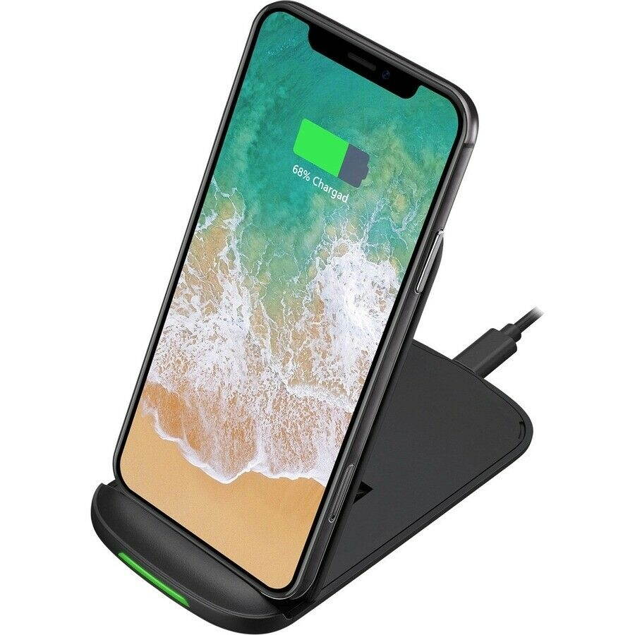 Adesso 10W Max Qi-Certied 2 Coils Wireless Charging Foldable Stand