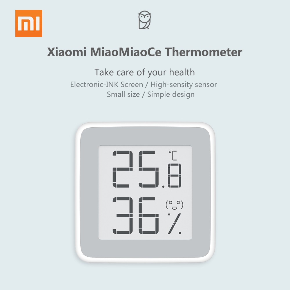 Xiaomi MiaoMiaoCe Humidity Thermometer High-precise Sensor with High-end Electronic-INK Screen