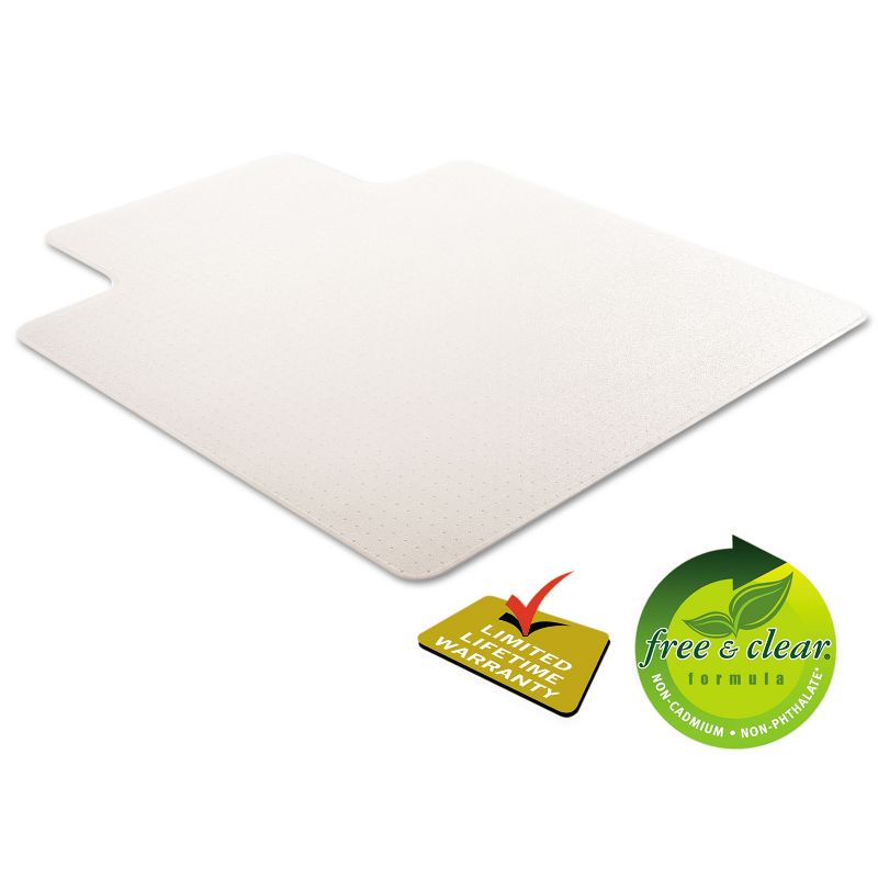 3'x4' Rectangle Solid Office Chair Mat Clear - Deflecto