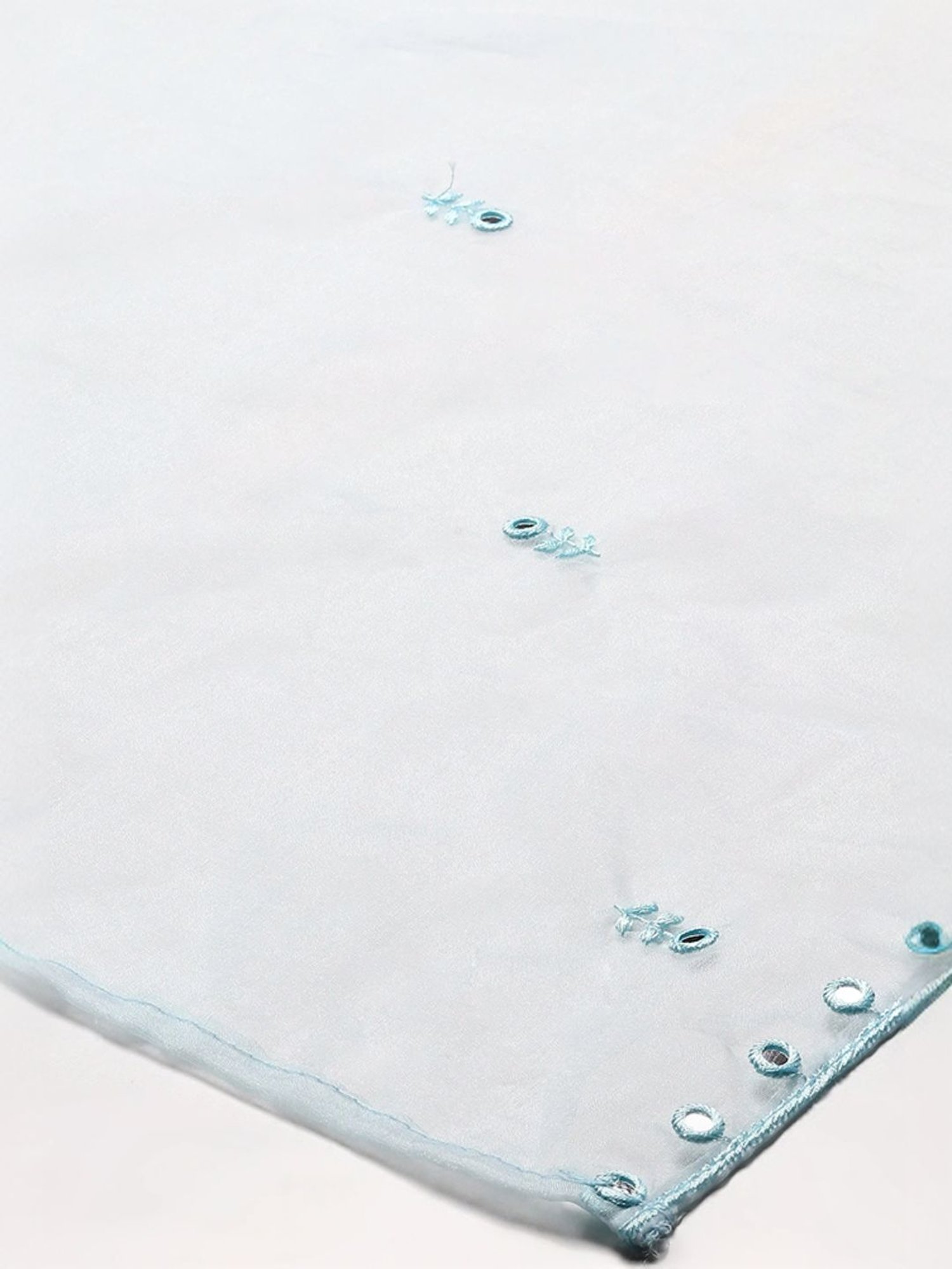 Biba Blue Embroidered Dupatta