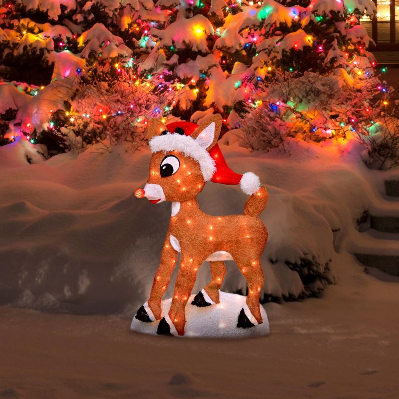 Rudolph the Red-Nosed Reindeer 24" Rudolph 2D Led Pre-Lit Yard Art Rudolph