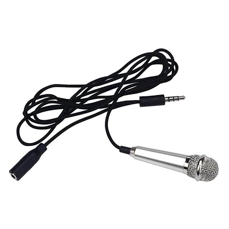 Microphone Portable Vocal/Instrument Microphone for Mobile Phone Laptop Notebook Apple iPhone Samsung Android(Silver)