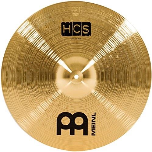 meinl 18" crash/ride cymbal  hcs traditional finish brass for drum set, made in germany, 2year warranty hcs18cr