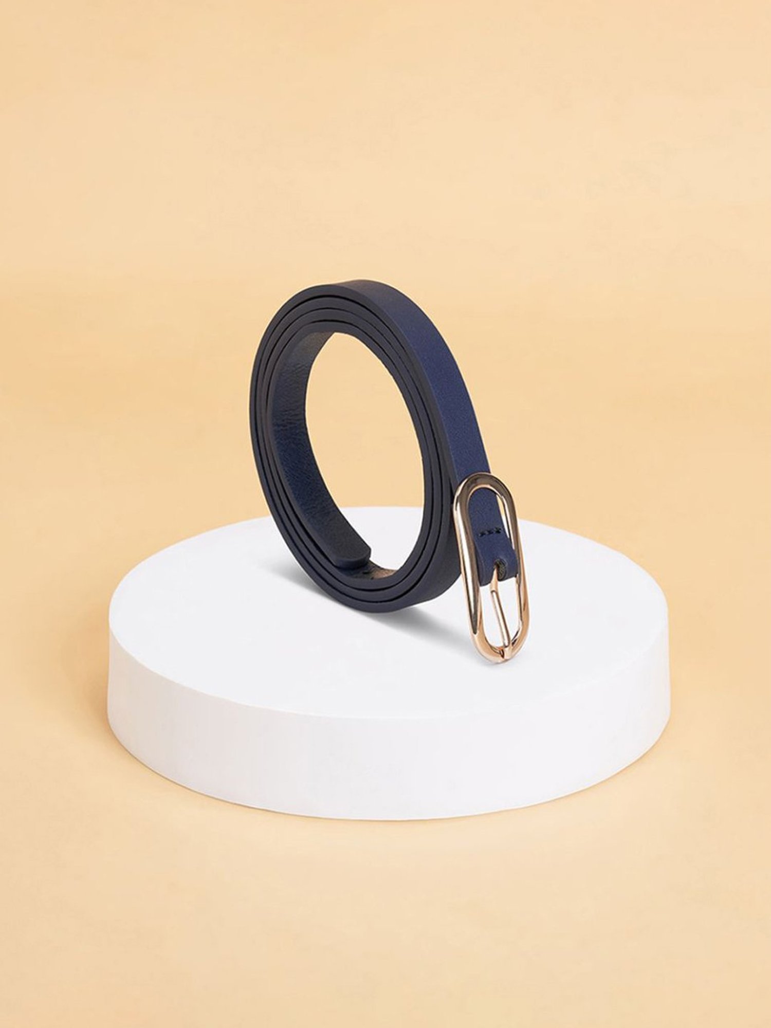 Forever Glam by Pantaloons Navy Narrow Belt for Women