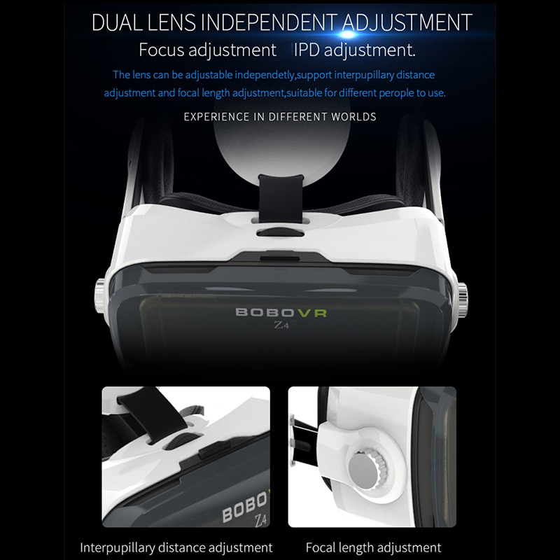 BOBOVR Z4 3D Glasses Google Cardboard Helmet Virtual Reality Headset Box BOBO VR For 4-6' Phone