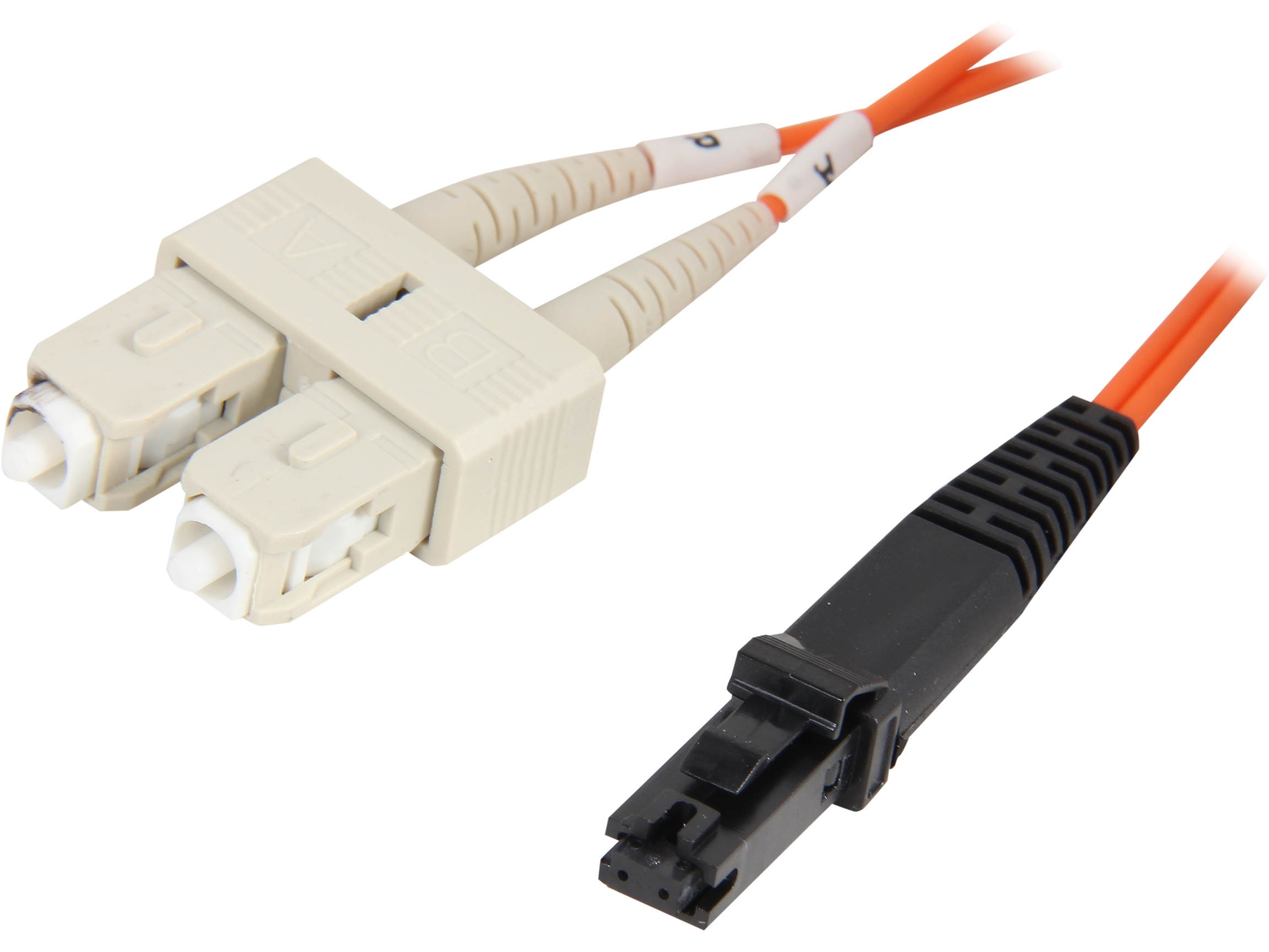 Coboc CY-OM1-MTRJ/SC-FMM-1 3.28 ft. Fiber Optic Cable, MTRJ (Female)/SC, Multi Mode, Duplex (62.5/125 Type) - Orange