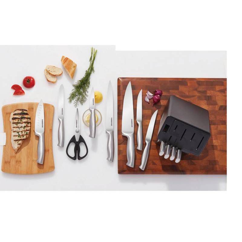 Farberware Edgekeeper 13 Piece Self Sharpening StainlessSteel Hollow Handle Knife Block Set