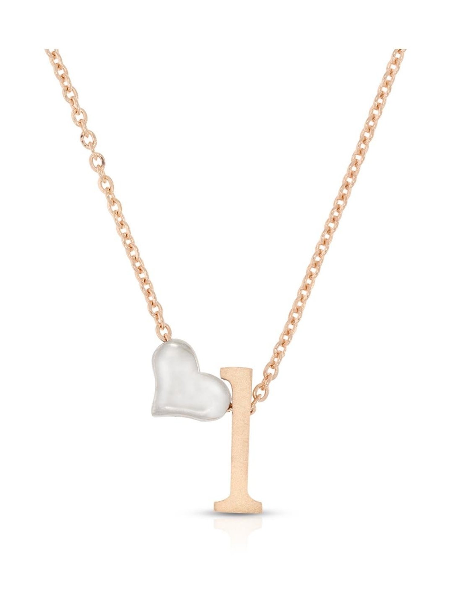 Anayra 92.5 Sterling Silver Initial Letter Charm Pendant without Chain for Women