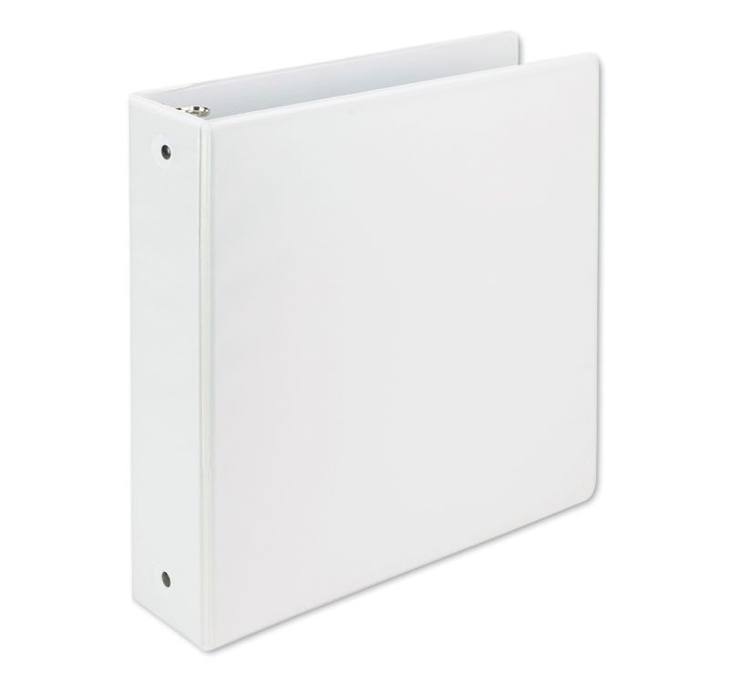 Samsill&reg; Biobased Economy Round Ring View Binders  3 Rings  2" Capacity  11 x 8.5  White 17367