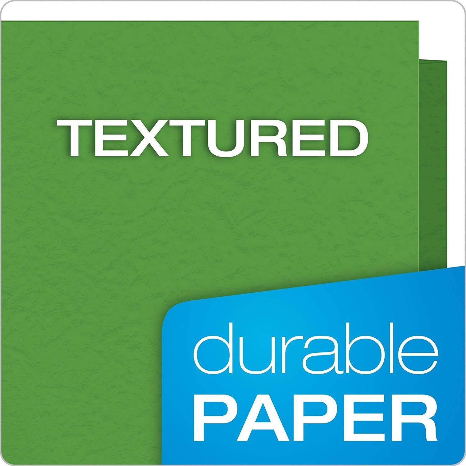 Oxford Twin Pocket Folders with Fasteners, Letter Size, Light Green, 25 per Box (57703)