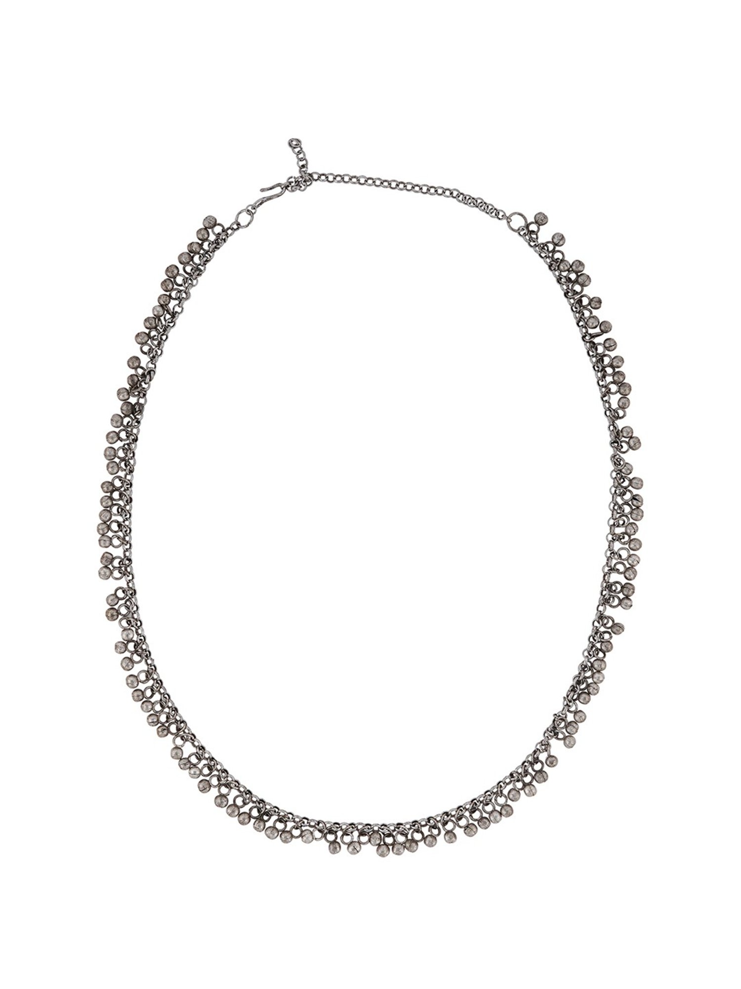 Teejh Paravi Ghungroo Silver Waistband for Women