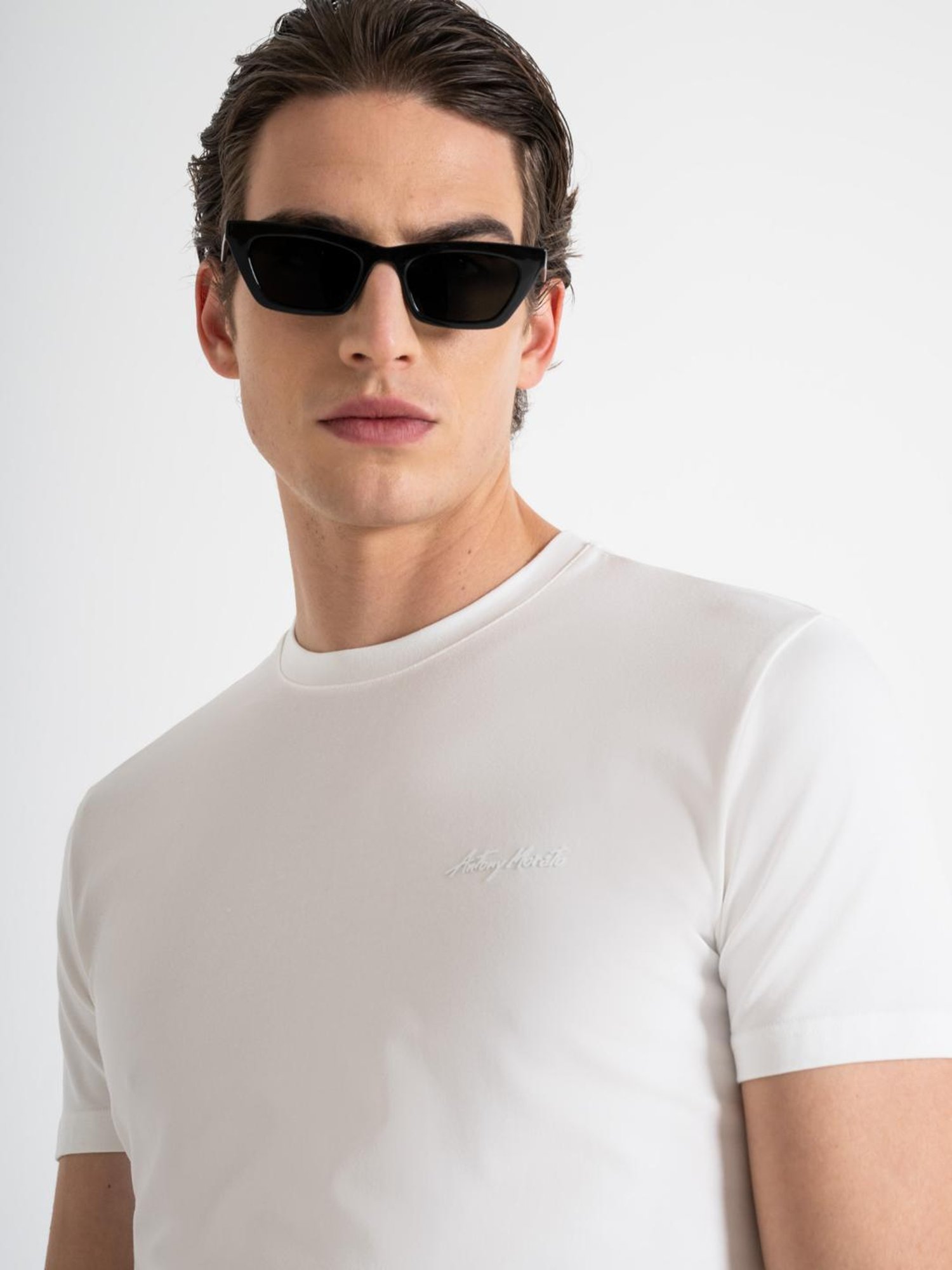Antony Morato White Slim Fit T-Shirt