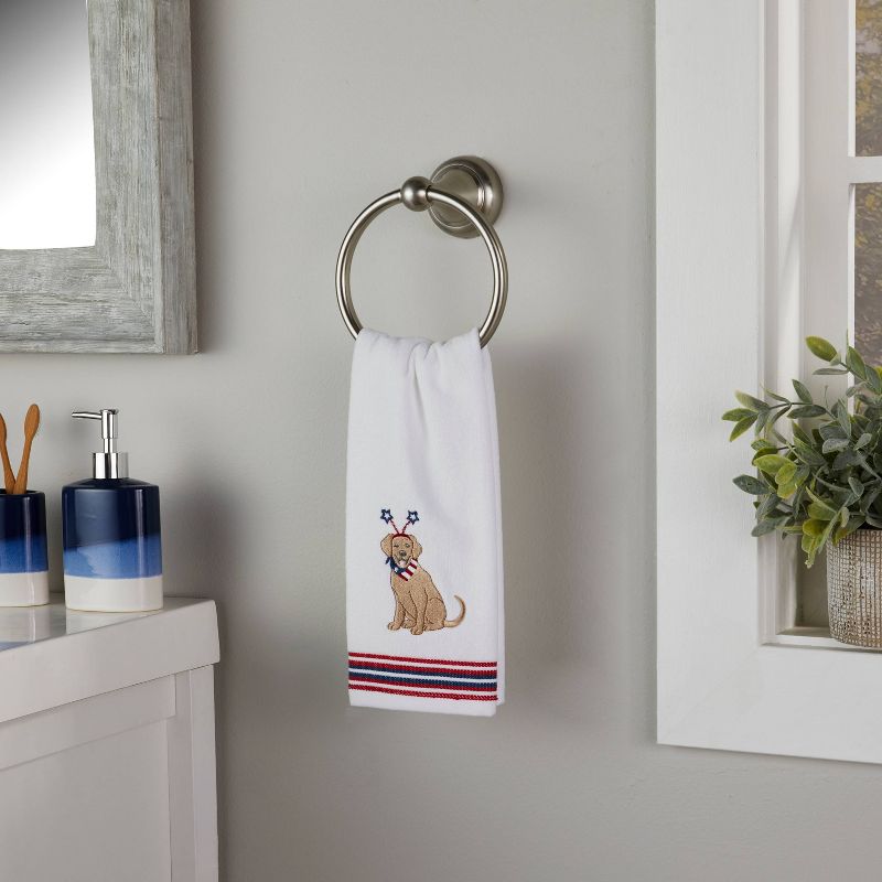 2pc Patriotic Pup Hand Towel Set - SKL Home