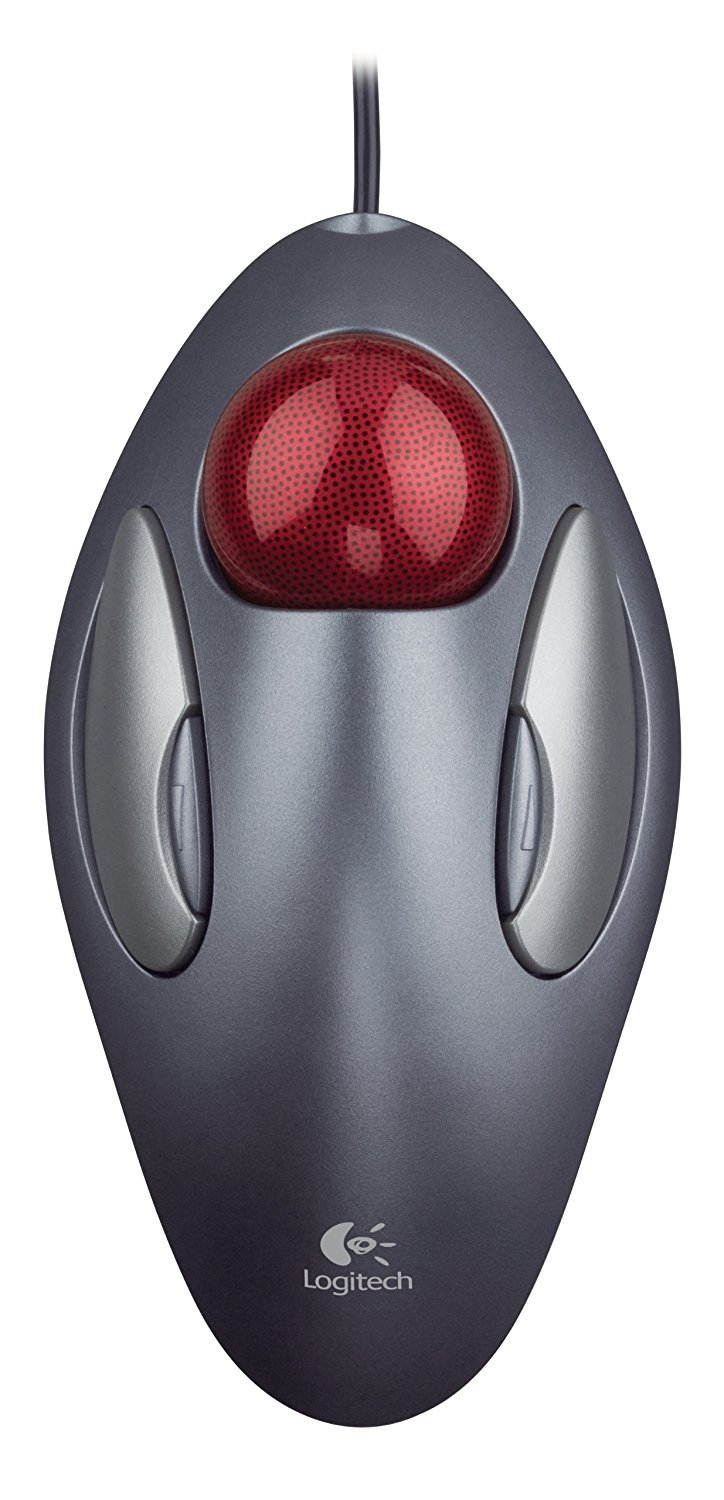 New - Logitech Trackman Marble Mouse, Four-Button, Programmable, Sensor Resolution: 300 ,Supported Windows Vista/ 7/8 /10, Mac OS X 10.5 or later, Chrome OS ,Fingertip-based control helps reduce hand