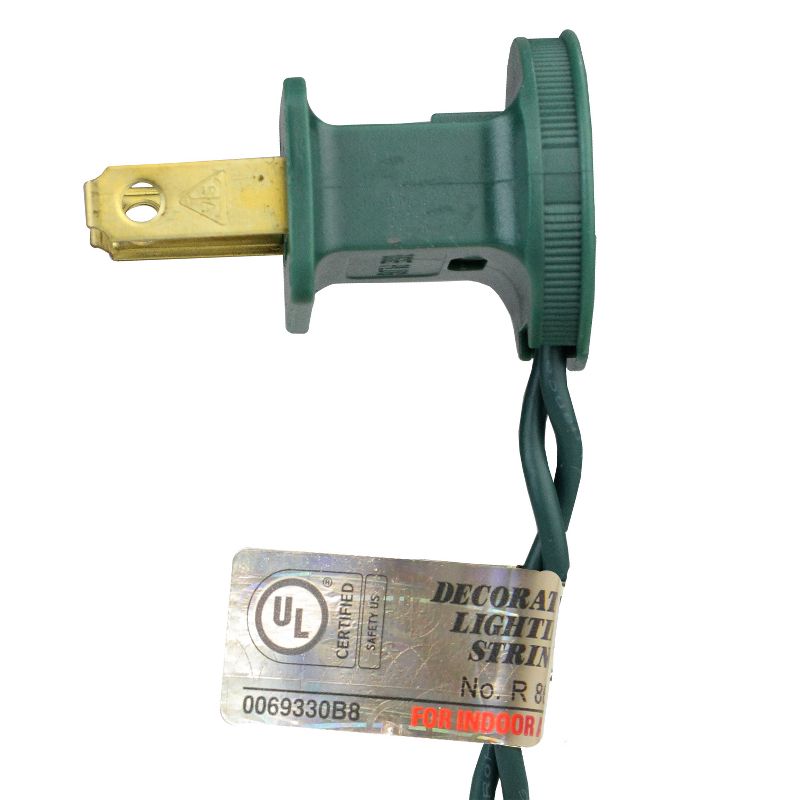 Brite Star 50 Multicolor LED C7 Faceted Christmas Lights - 20.25 ft Green Wire