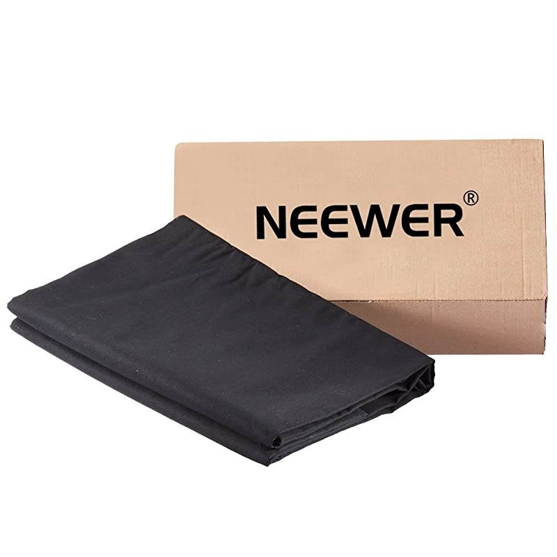 10 x 20FT 3 x 6M PRO Photo Studio 100 Pure Muslin Collapsible Backdrop Background for PhotographyVideo and Televison Background ONLY BLACK