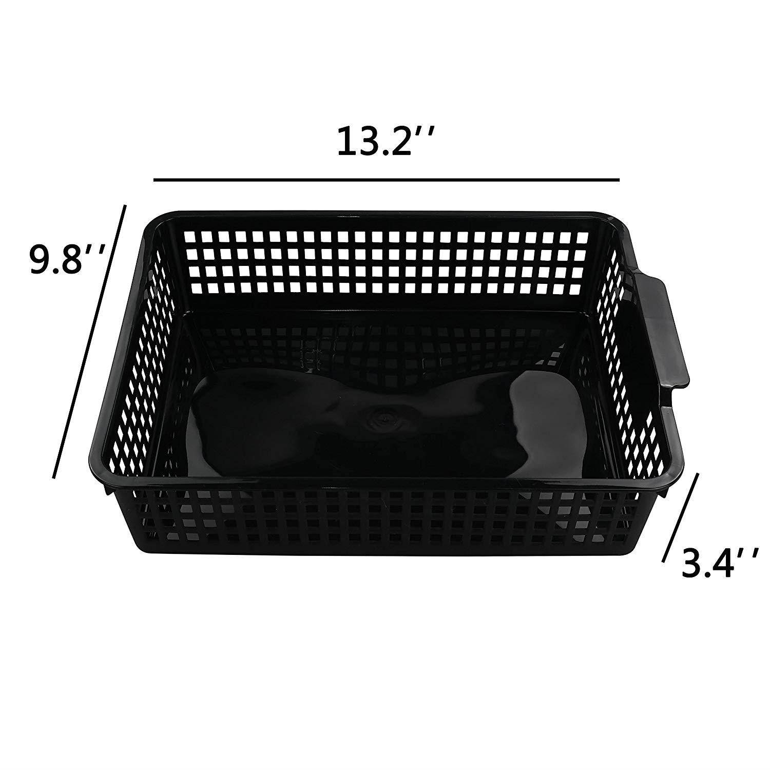 Begale Desktop Storage Basket, for Office Supplies, File, Letter and Document Organizer, 3-Pack