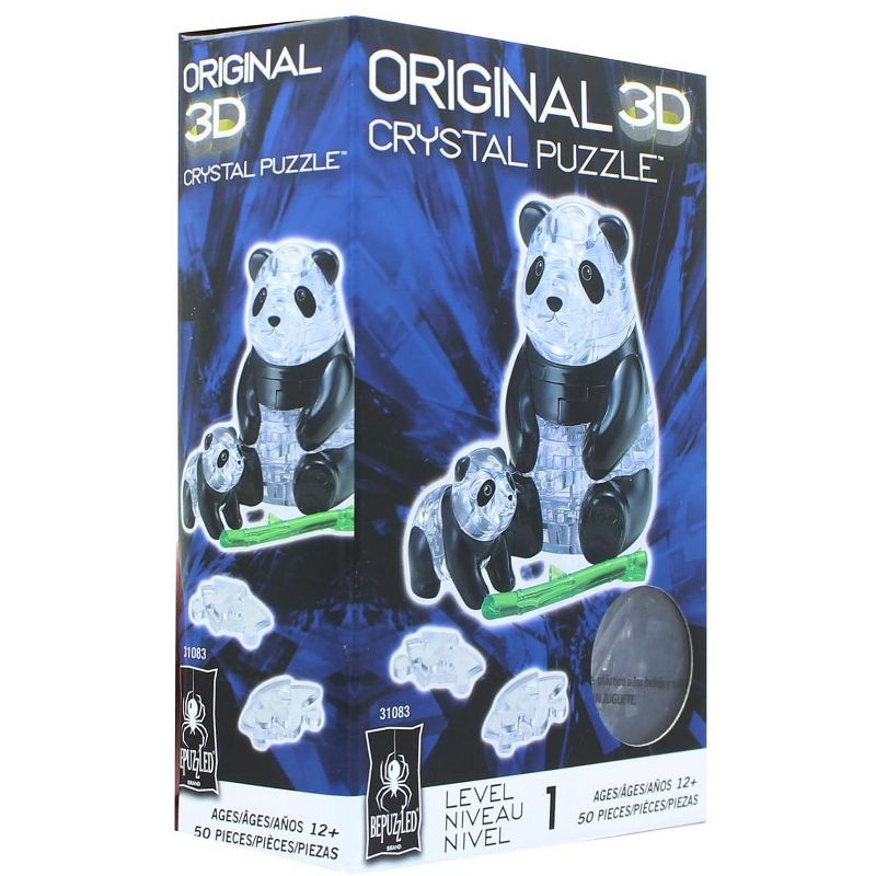 University Games Panda and Baby 50 Piece 3D Crystal Jigsaw Puzzle