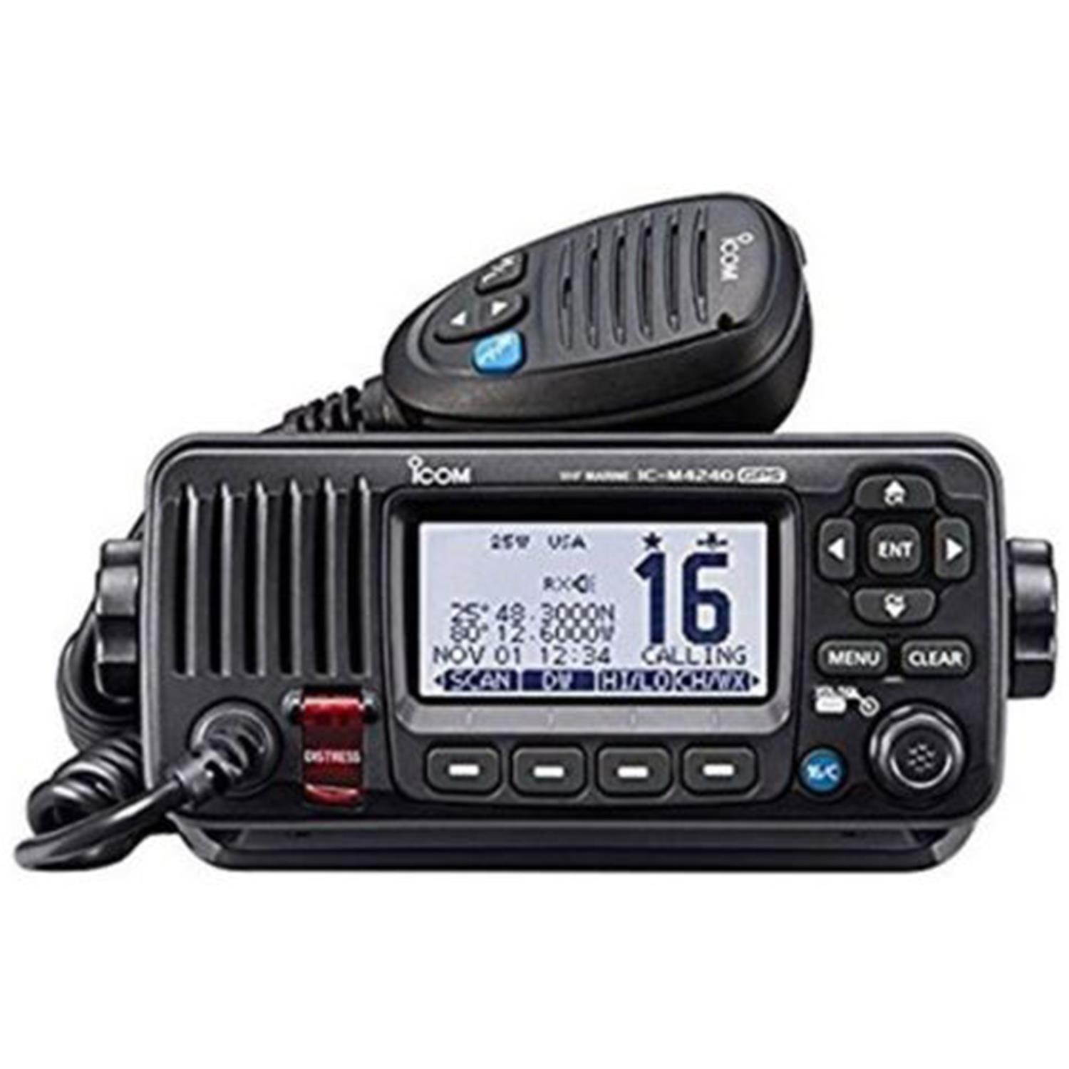 Icom  ICMM424G21  25-watt Vhf Radio With Gps & Cmiv (black)