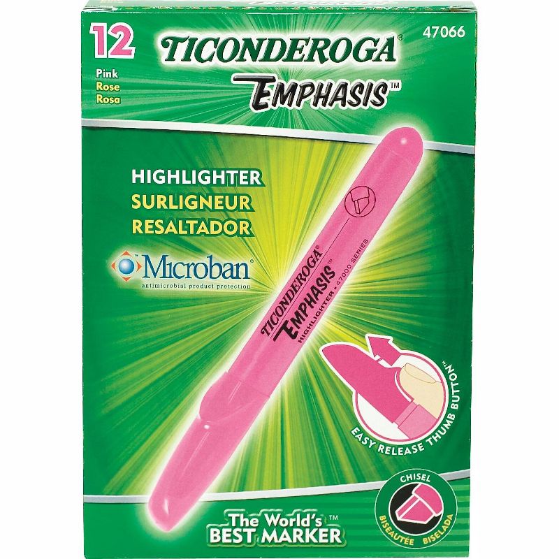Ticonderoga Emphasis Fluorescent Highlighter 47066