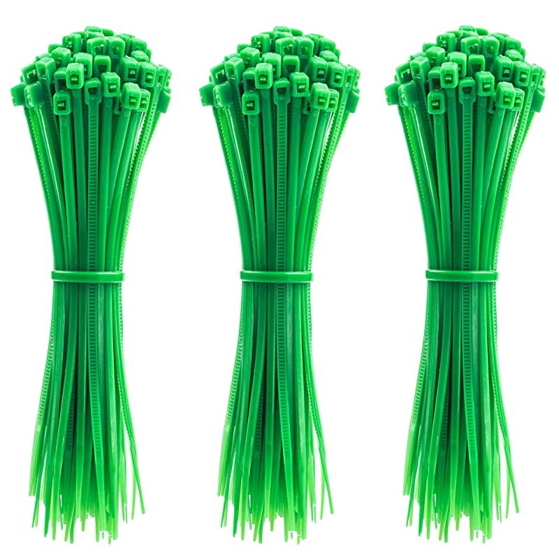 Inch Zip Ties 300pcs Nylon Cable Ties GREEN