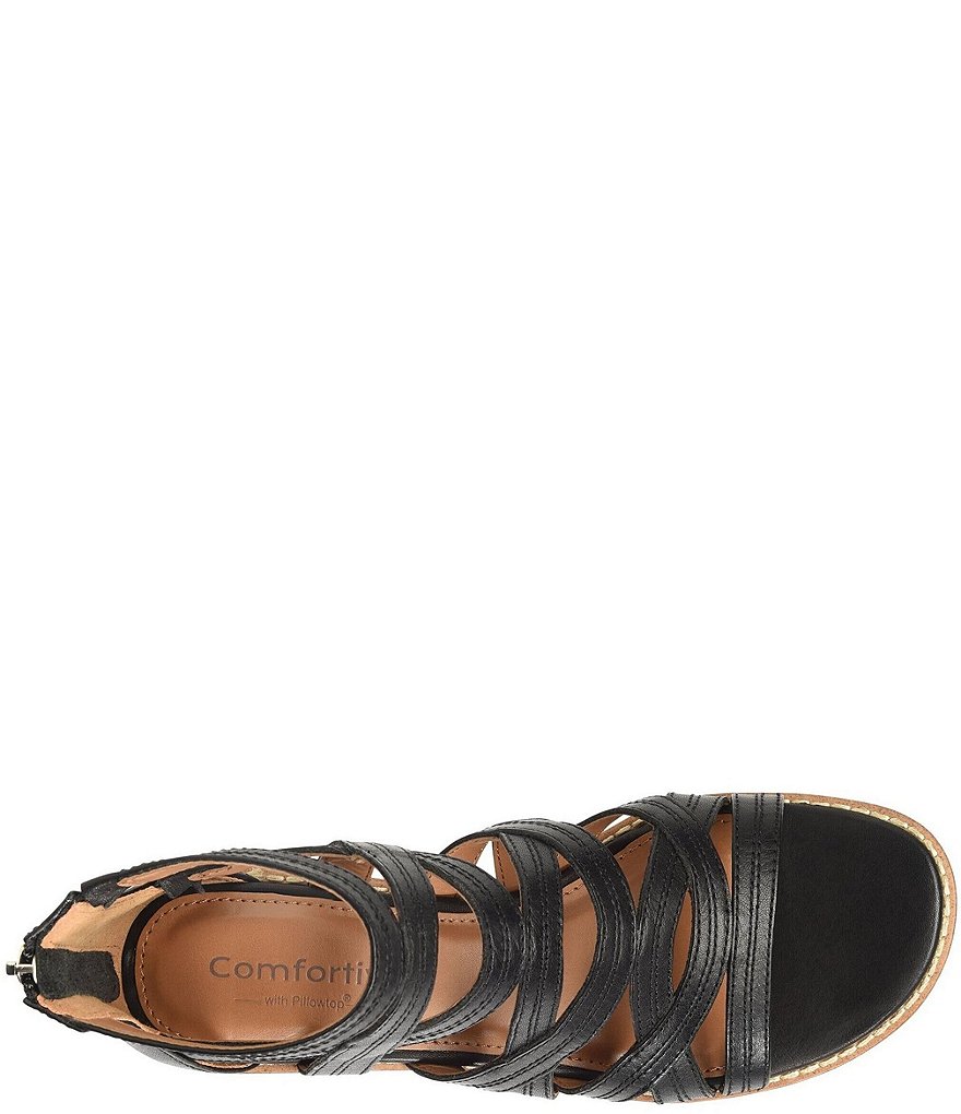 Comfortiva Betha Leather Gladiator Sandals
