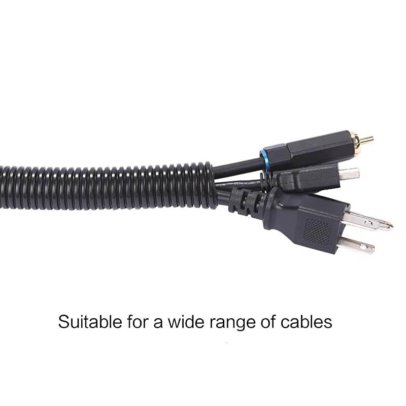 25ft 1 inch Split Wire Loom Tubing Wire Conduit Black