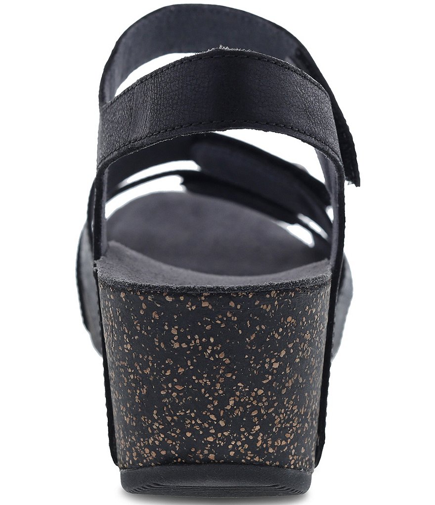 Dansko Savannah Banded Leather Wedge Sandals